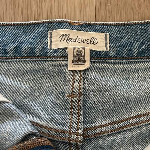 Madewell Relaxed Denim Shorts Size 23 Rosemount Wash Destroyed Hem Edition - Picture 11 of 12